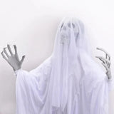1.7m Voice-Activated Swinging Ghost | Light & Sound Halloween Prop Outdoor Halloween Decorations - The Eezee Shop