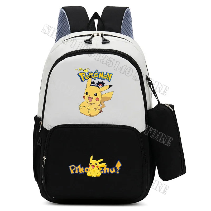 Anime Figure Print Backpack | Large Capacity Bag with Pencil Case Backpacks - The Eezee Shop