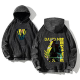 Cyberpunk Edgerunners Washed Hoodie | Cotton Graphic Pullover Hoodies & Sweatshirts - The Eezee Shop