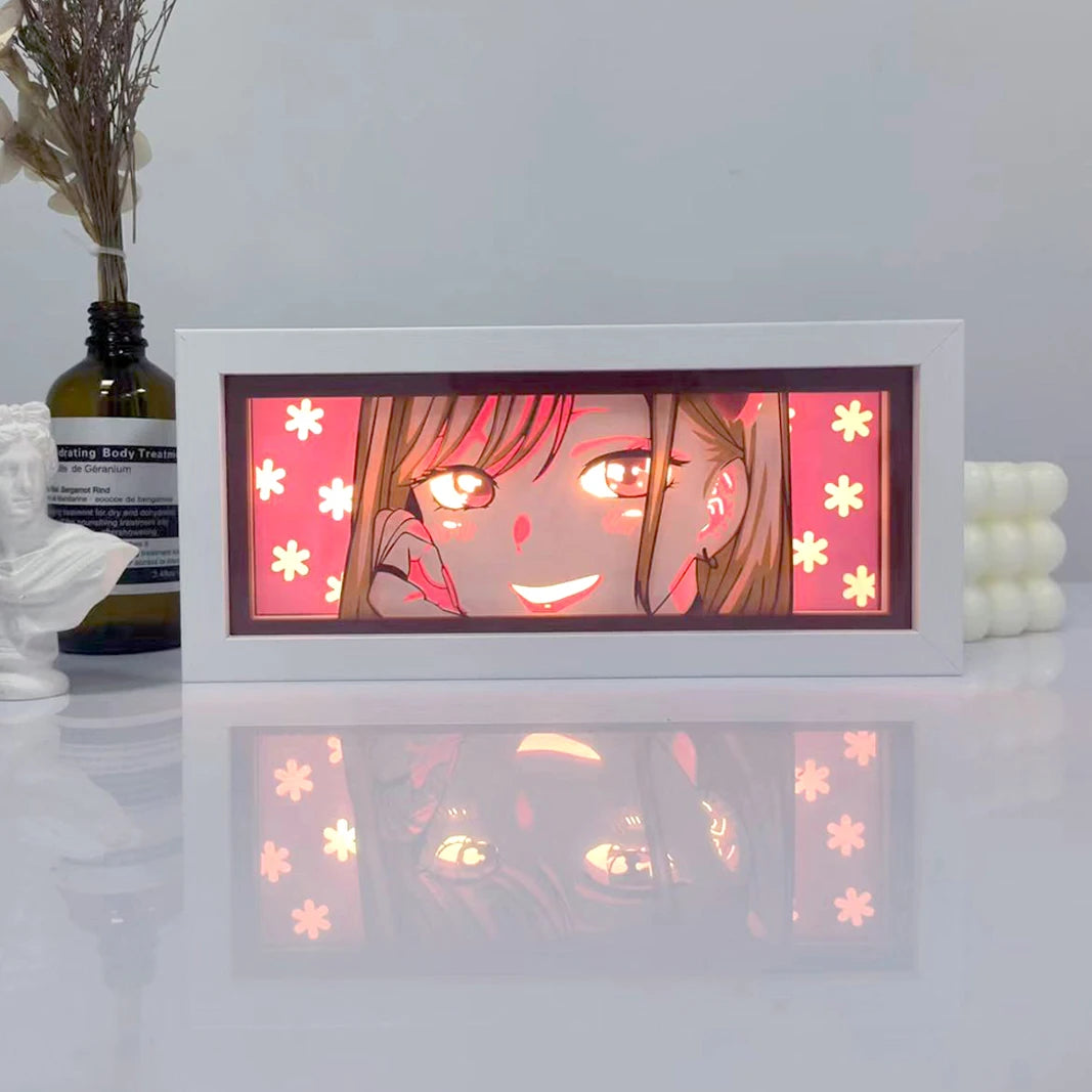 Roronoa Zoro Paper-Cut Shadow Box | Remote Color Night Light Lamps & Night Lights - The Eezee Shop