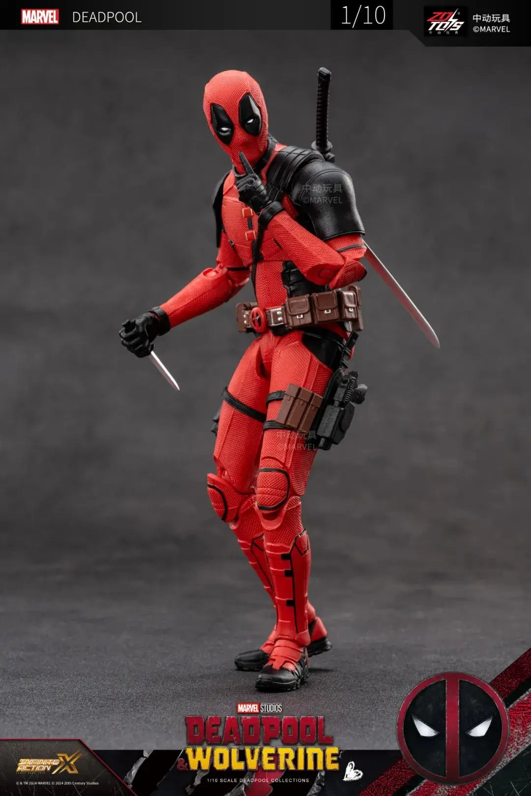 Deadpool & Wolverine 1:10 Action Figure | Boxed Collectible Collectible Figures - The Eezee Shop