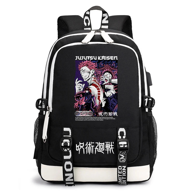 Jujutsu Kaisen Bookbag | Lightweight Casual School Backpack Backpacks - The Eezee Shop