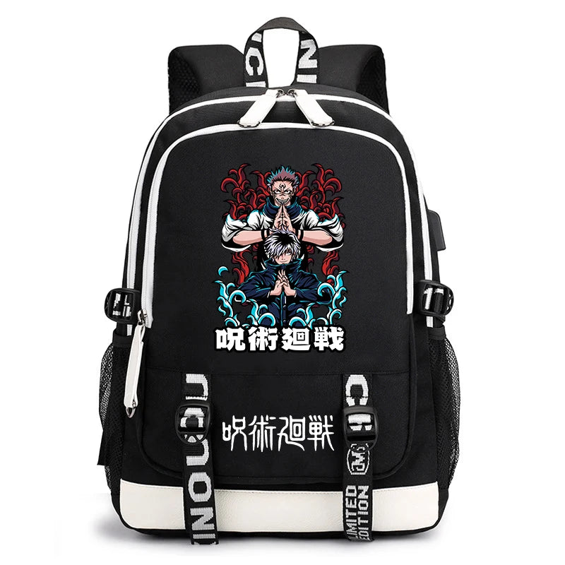 Jujutsu Kaisen Bookbag | Lightweight Casual School Backpack Backpacks - The Eezee Shop