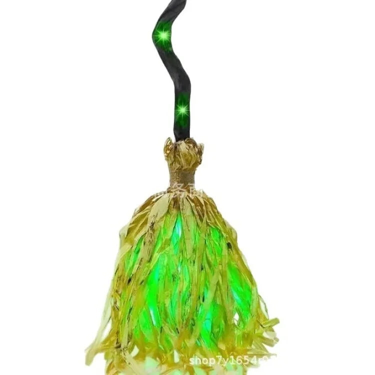 Glowing Witch Broom | Sound-Activated LED Halloween Decoration Halloween Decorations - The Eezee Shop