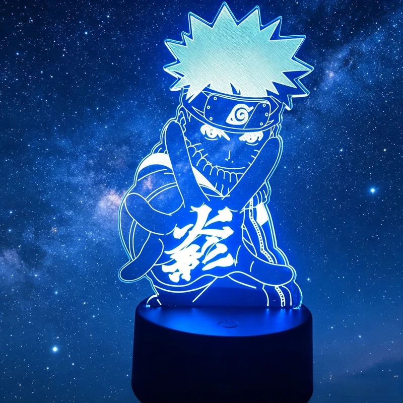 Naruto 3D LED Night Light | Akatsuki Kakashi Itachi Bedroom Lamp Lamps & Night Lights - The Eezee Shop