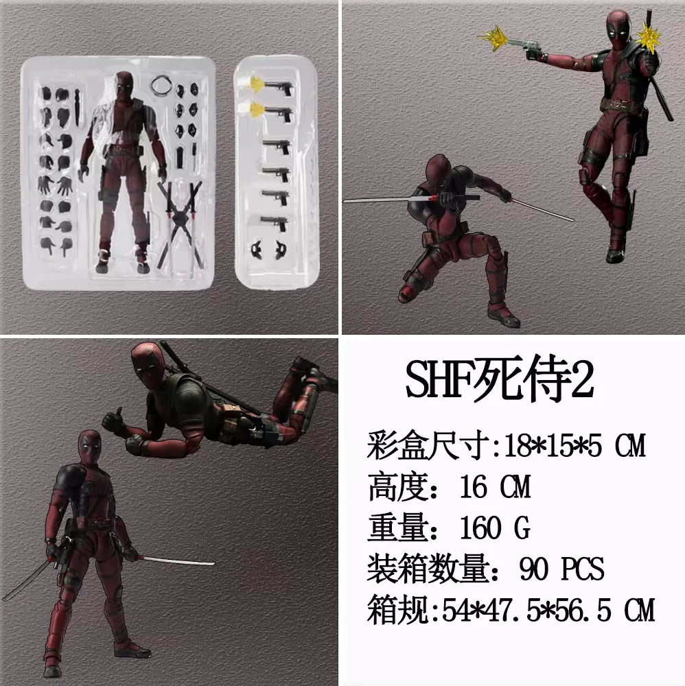 Deadpool 16cm Articulated Figure | Poseable PVC Model Collectible Figures - The Eezee Shop