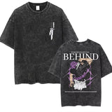 Gojo Satoru Harajuku Tee Jujutsu Kaisen Retro Streetwear Anime Tshirts - The Eezee Shop