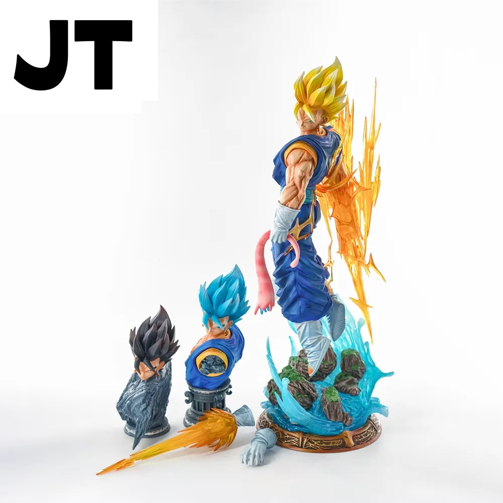 Vegito 40cm Statue | Dragon Ball Z 3-Head Super Saiyan Figure Collectible Figures - The Eezee Shop