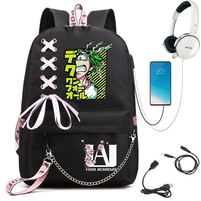 My Hero Academia Student Backpack | Lightweight Anime Daypack Backpacks - The Eezee Shop