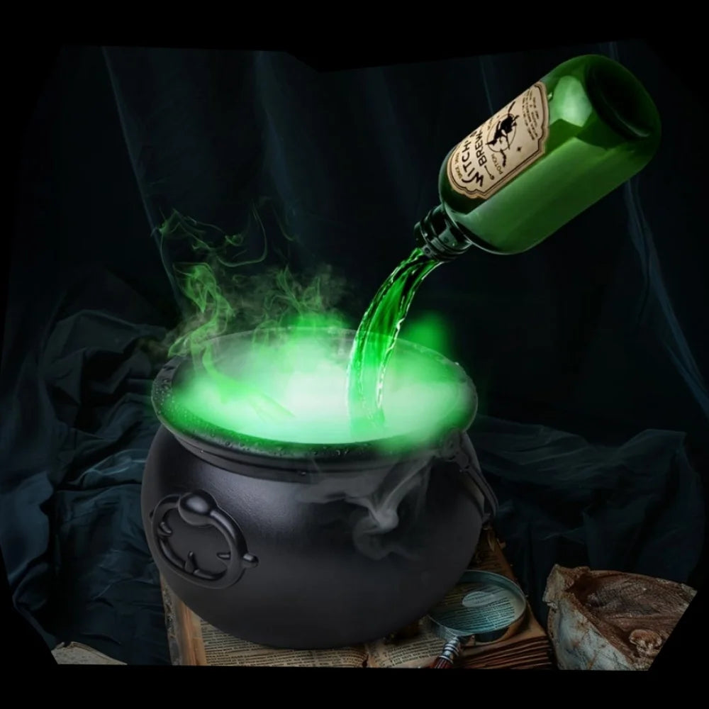Black Witch Bowl Floating Bottle Diffuser | Halloween Decor Halloween Decorations - The Eezee Shop