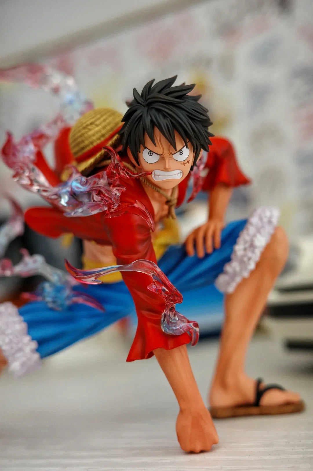 Monkey D. Luffy Statue | One Piece White or Red Display Figure Collectible Figures - The Eezee Shop