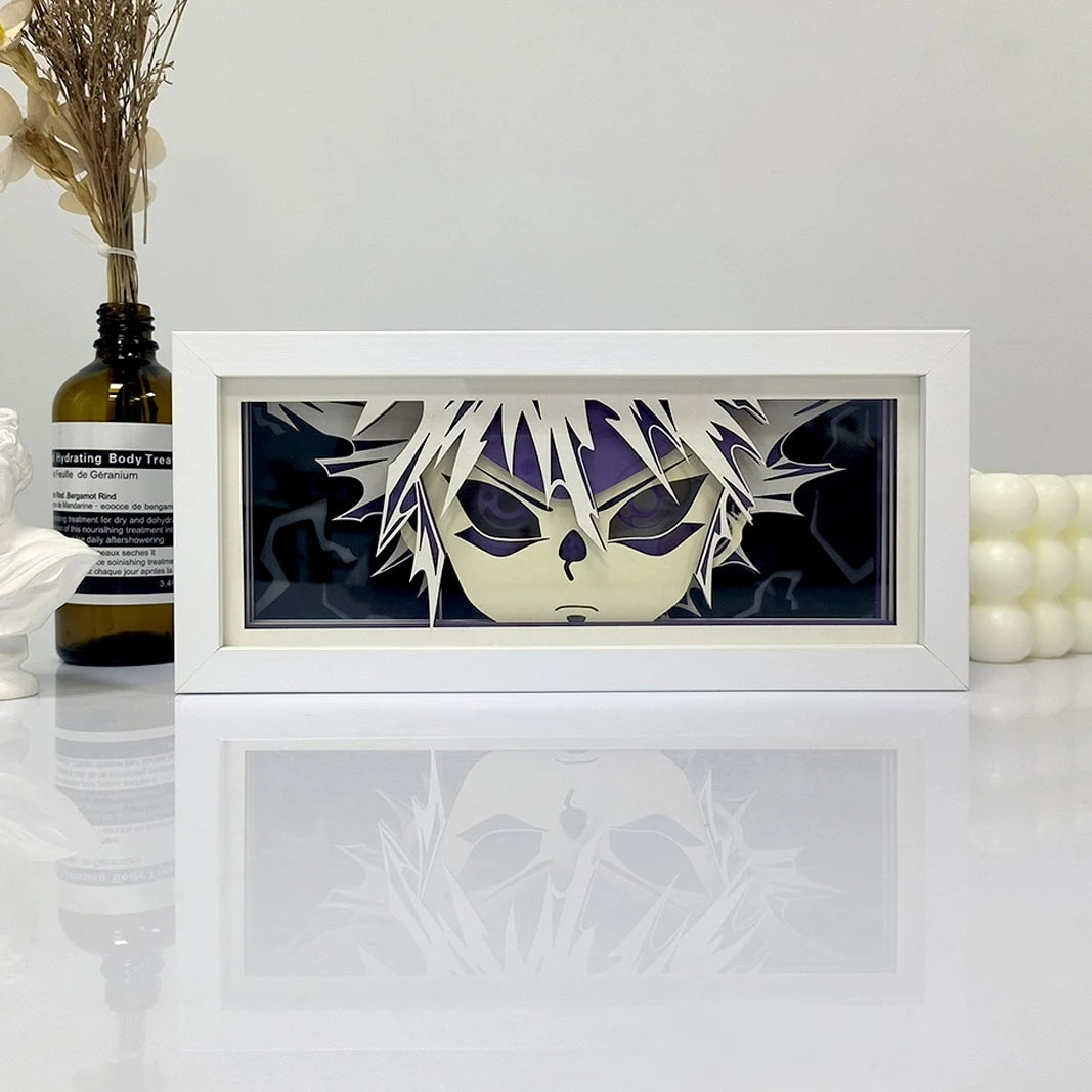 Anime Paper-Cut Light Box | Remote Control Color Night Light Lamps & Night Lights - The Eezee Shop