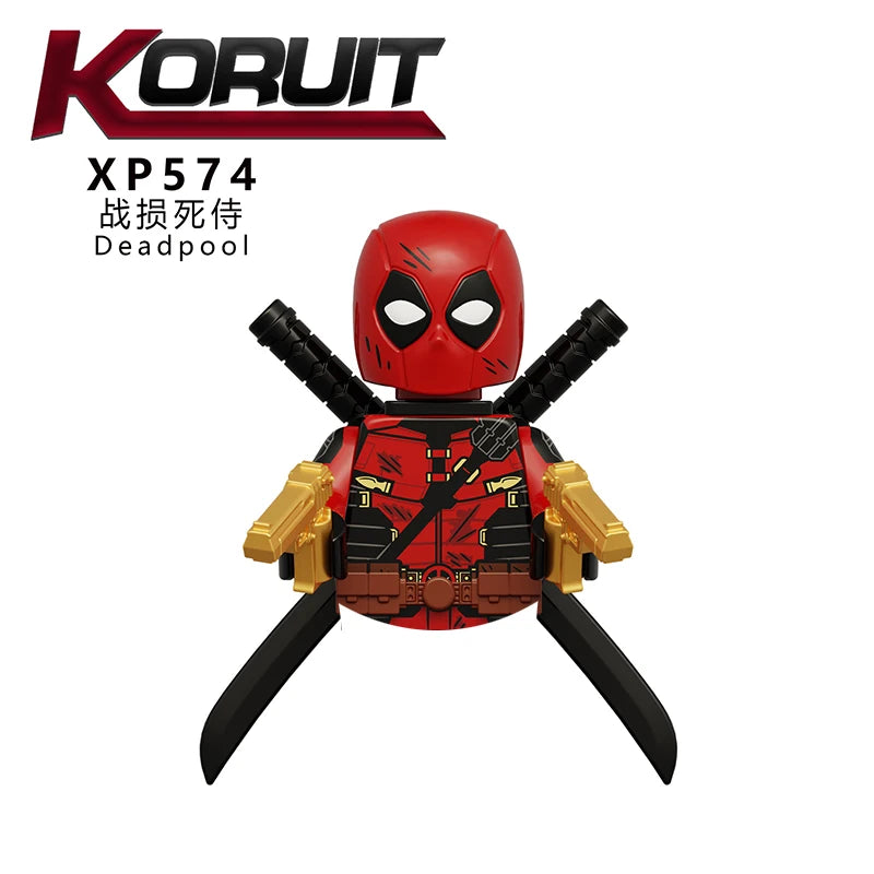 Deadpool Mini Building Block Figures | DIY Brick Toy Set Building Block Sets - The Eezee Shop