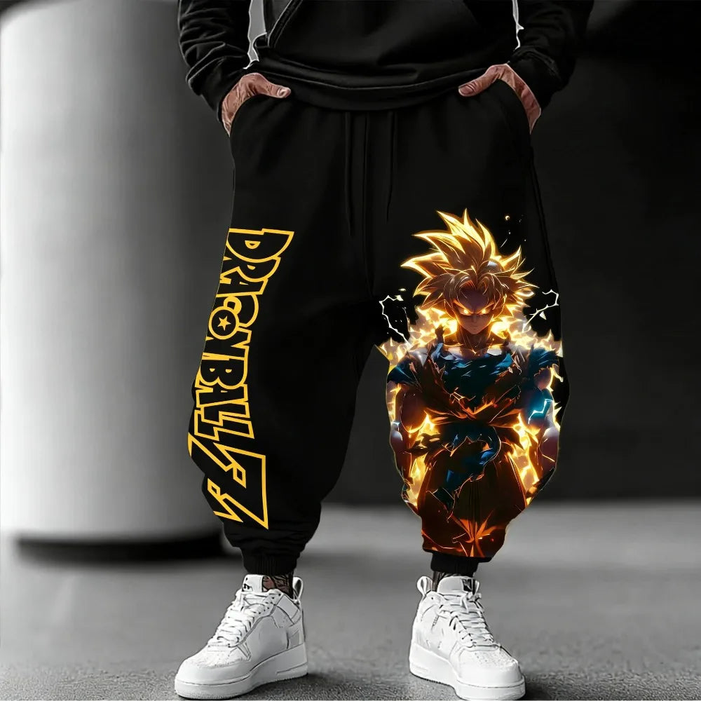 Goku Pure Cotton Pants | Dragon Ball Loose Hip Hop Trousers Joggers & Pants - The Eezee Shop
