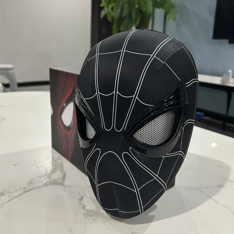 Miles Morales Light-Up Mask | Moving Eyes Ring Control 1:1 Cosplay Masks & Helmets - The Eezee Shop