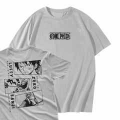 Japanese Anime ONE PIECE summer T-shirt casual sports fitness loose oversized comfortable cotton short sleeves for men and women Anime Tshirts - The Eezee Shop