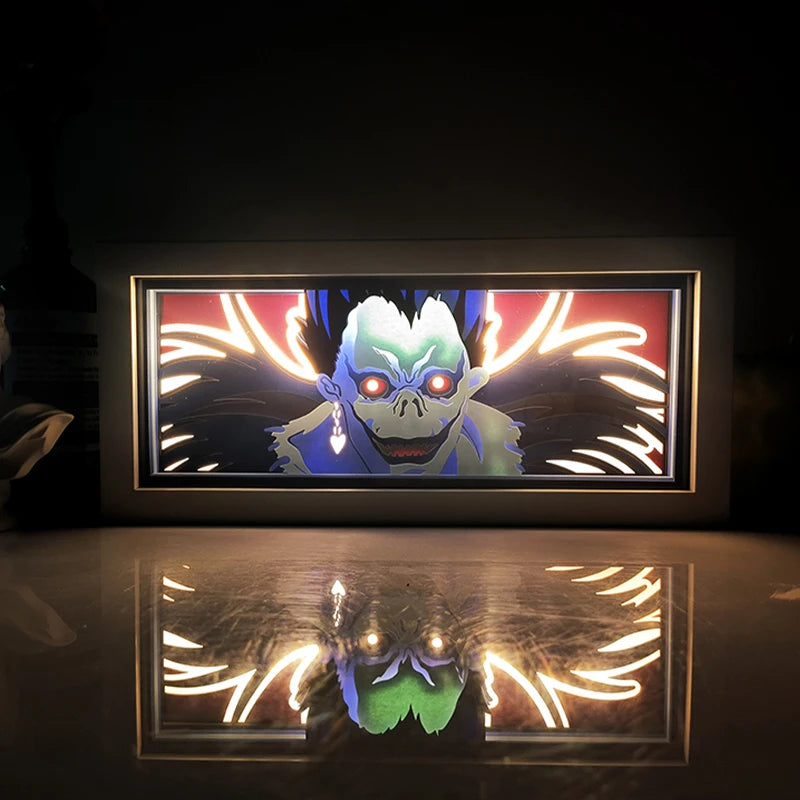 Anime Paper-Cut Light Box | Remote Control Color Night Light Lamps & Night Lights - The Eezee Shop