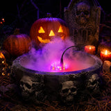 Halloween Smoke Fog Machine,Mini LED Pumpkin Light,Fogger Water Fountain Pond Fog Machine,Halloween Outdoor Decoration - The Eezee Shop