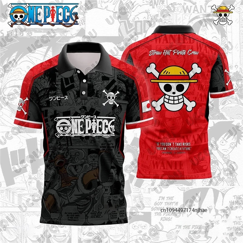 Monkey D. Luffy Gear 5 One Piece 3D Print Football Jersey Men's Anime Streetwear T-Shirt Anime Tshirts - The Eezee Shop