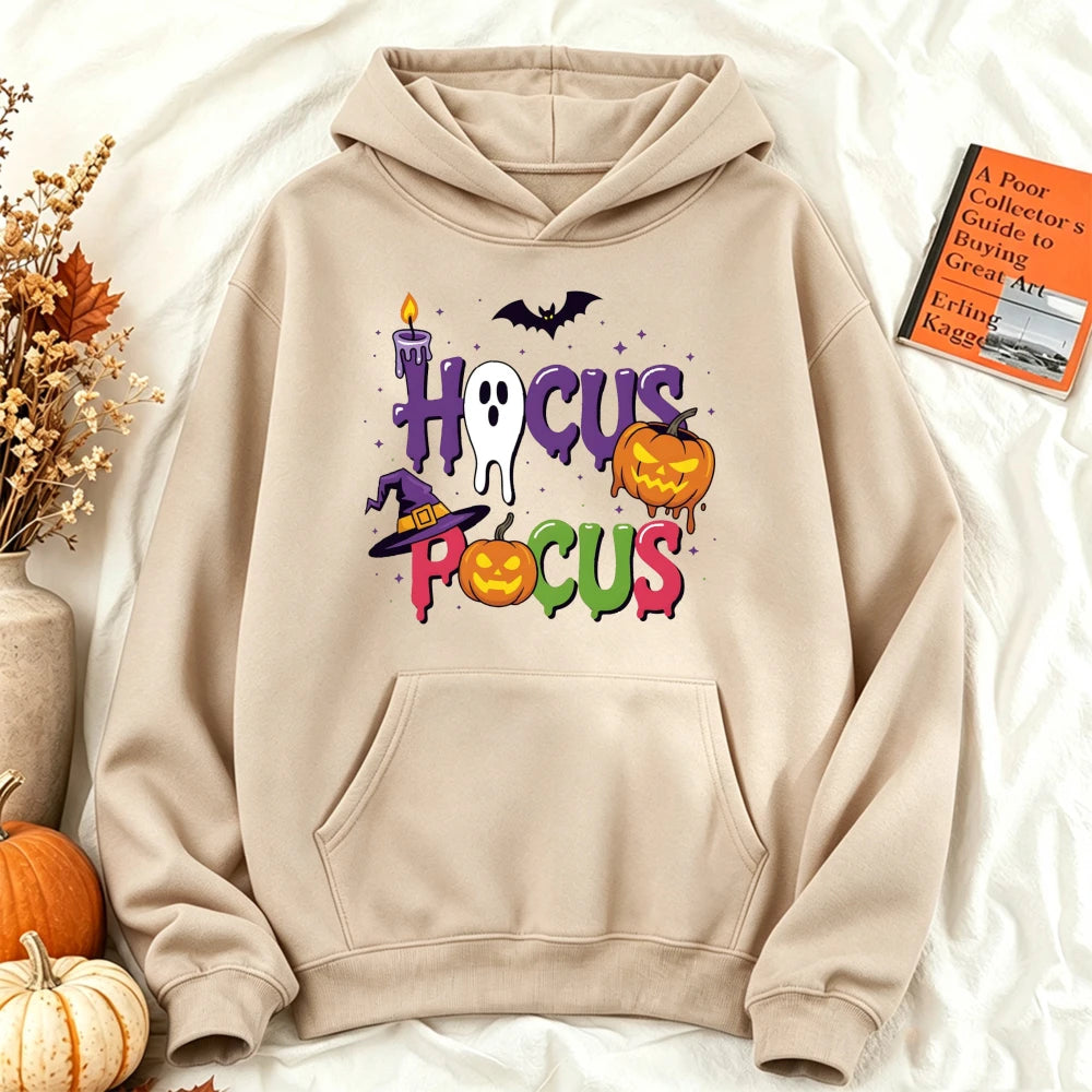 Vintage Hocus Pocus Ghost Pumpkin Hoodie | Women's Witchy Sweatshirt Hoodies & Sweatshirts - The Eezee Shop