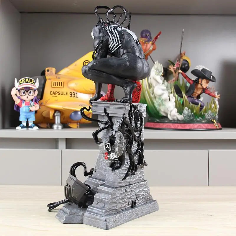 Venom Symbiote Light-Up Statue | Crouching Spider-Man GK Figure Collectible Figures - The Eezee Shop