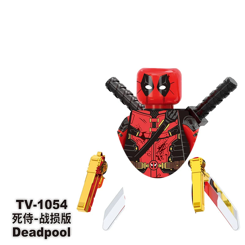 Deadpool Mini Building Block Figures | DIY Brick Toy Set Building Block Sets - The Eezee Shop