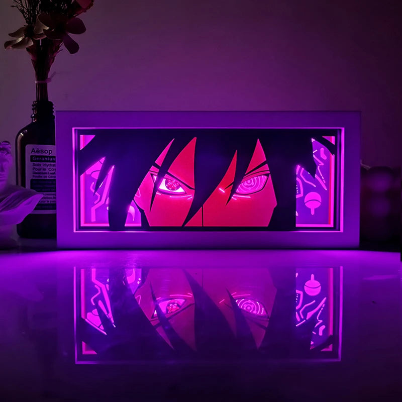 Anime Paper-Cut Light Box | Remote Control Color Night Light Lamps & Night Lights - The Eezee Shop