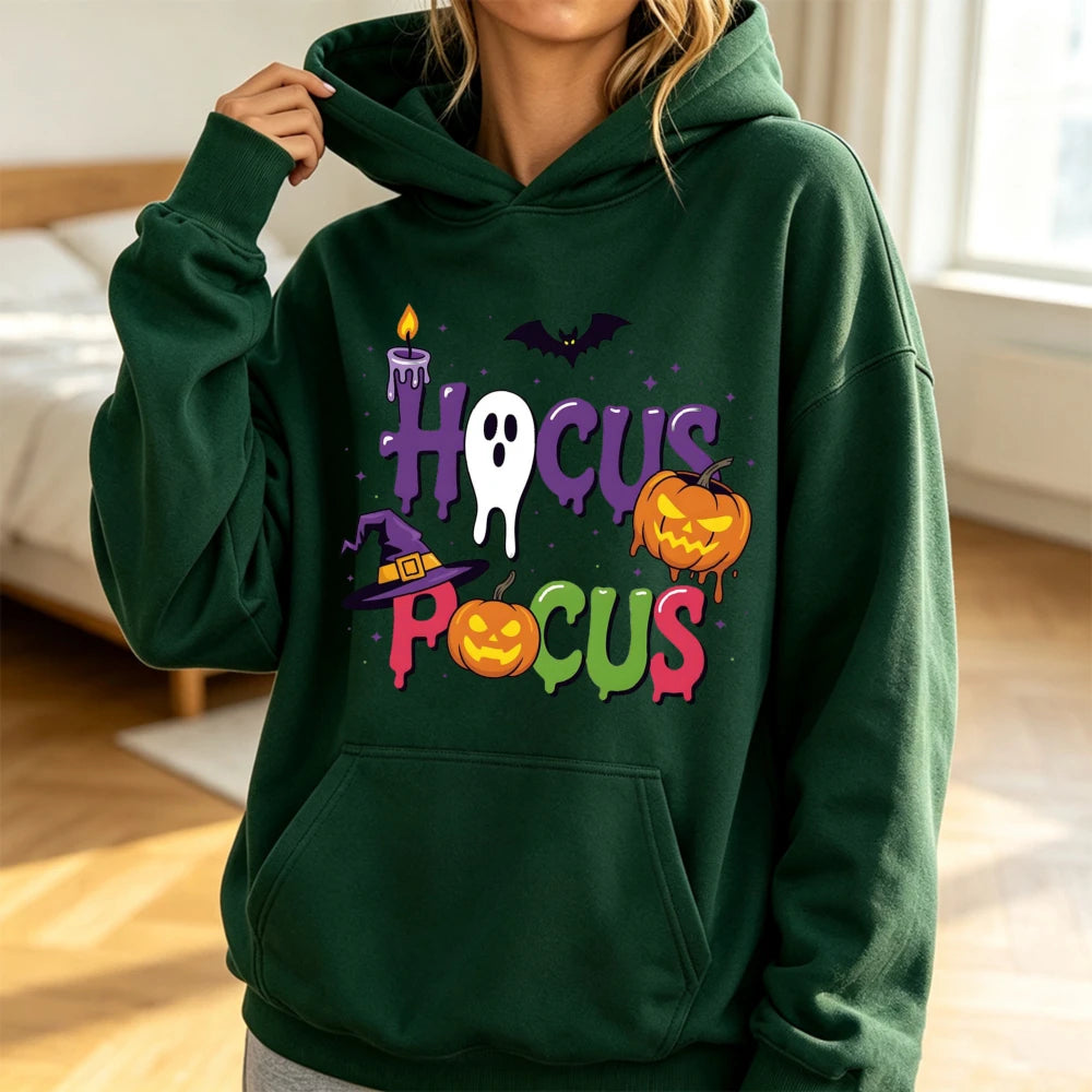 Vintage Hocus Pocus Ghost Pumpkin Hoodie | Women's Witchy Sweatshirt Hoodies & Sweatshirts - The Eezee Shop