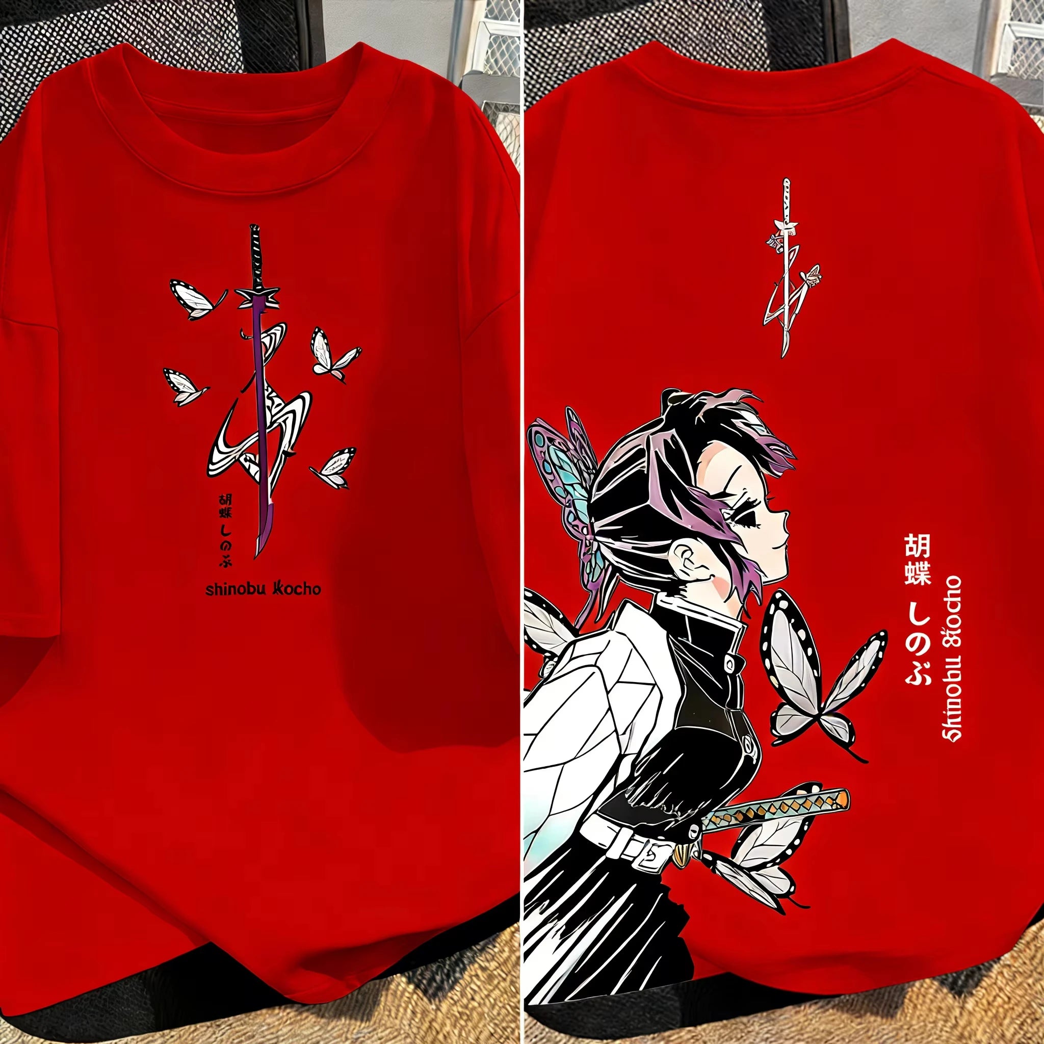 Demon Slayer Printed T-Shirt | Parent-Child Cotton Anime Tee Graphic Tees - The Eezee Shop