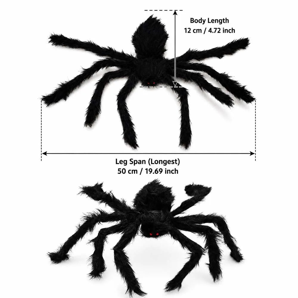 Giant Black Spider Decoration | Large Outdoor Halloween Prop Outdoor Halloween Decorations - The Eezee Shop