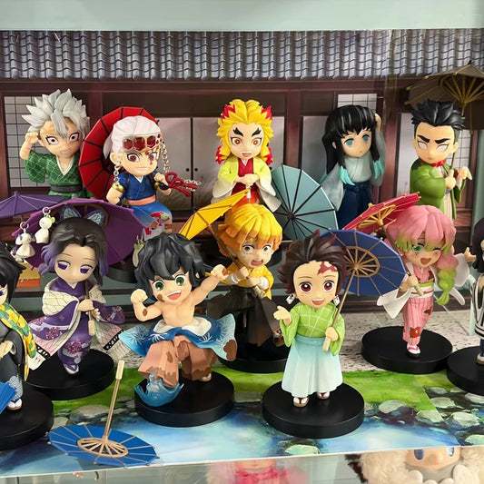 Demon Slayer Plum Rain Figure Kimetsu No Yaiba Anime Action Doll Collectible Statue Anime Figure - The Eezee Shop