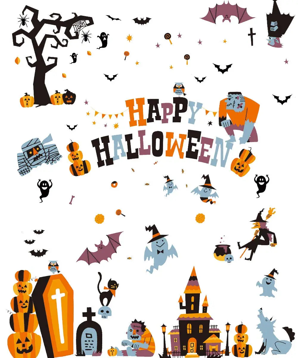 Halloween Window Clings | 10-Sheet Spooky Window Decals Halloween Decorations - The Eezee Shop