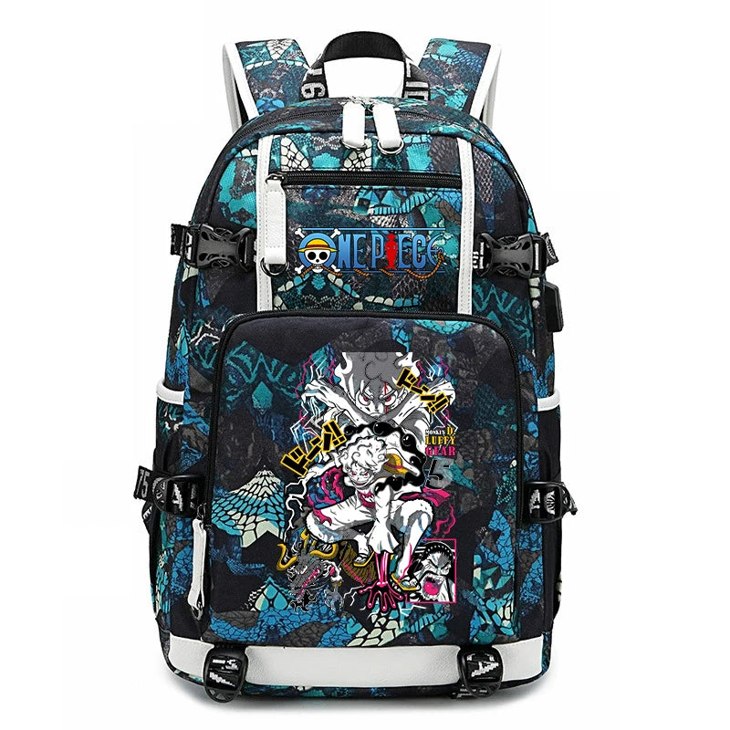 One Piece Luffy School Backpack | Large Capacity Bookbag Backpacks - The Eezee Shop