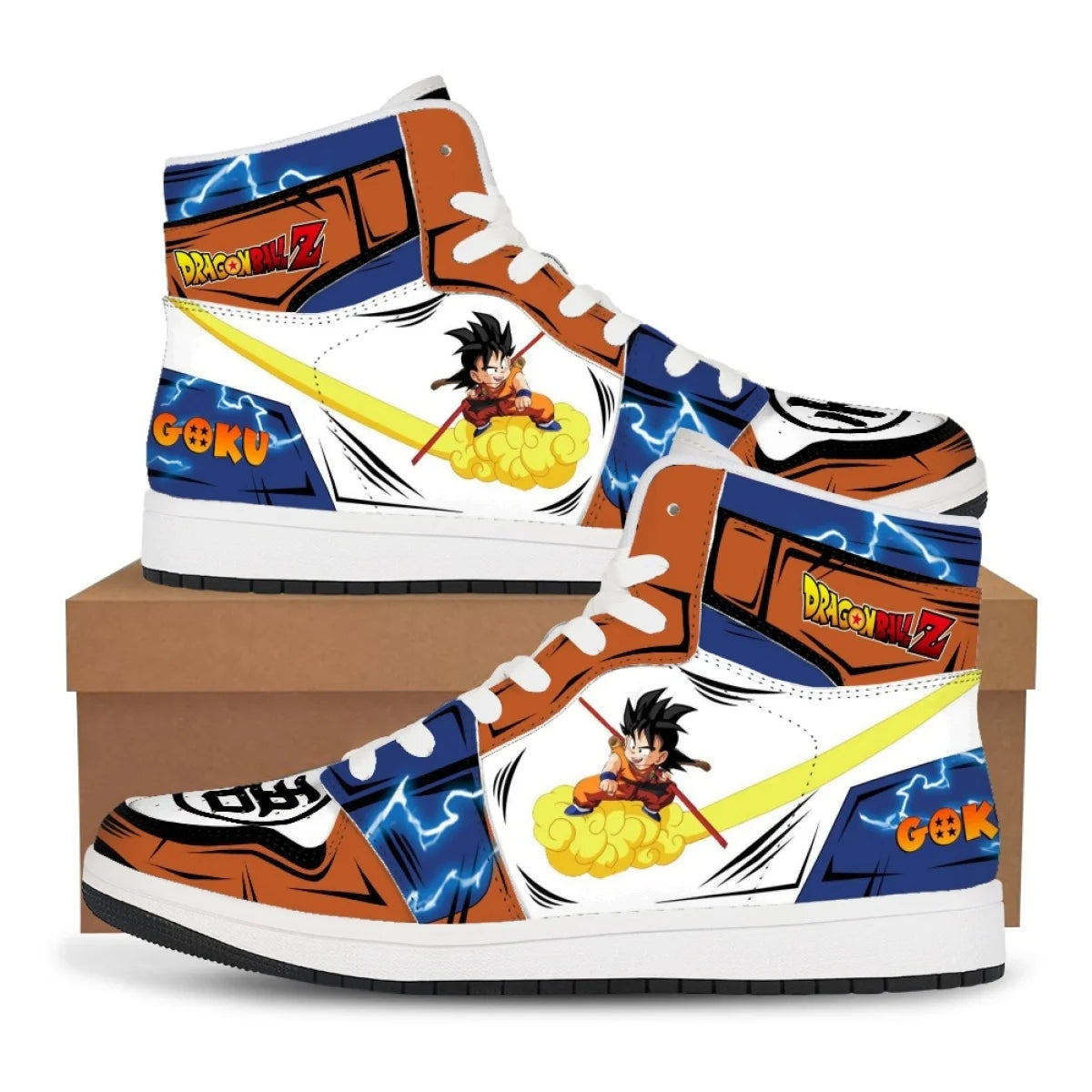 Goku High-Top Basketball Sneakers | Dragon Ball Z Casual Shoes Sneakers - The Eezee Shop