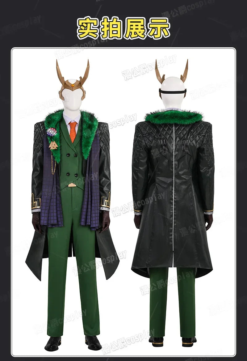 Loki Battle Suit Cosplay Costume | Men's Marvel Rivals Outfit Cosplay Costumes - The Eezee Shop