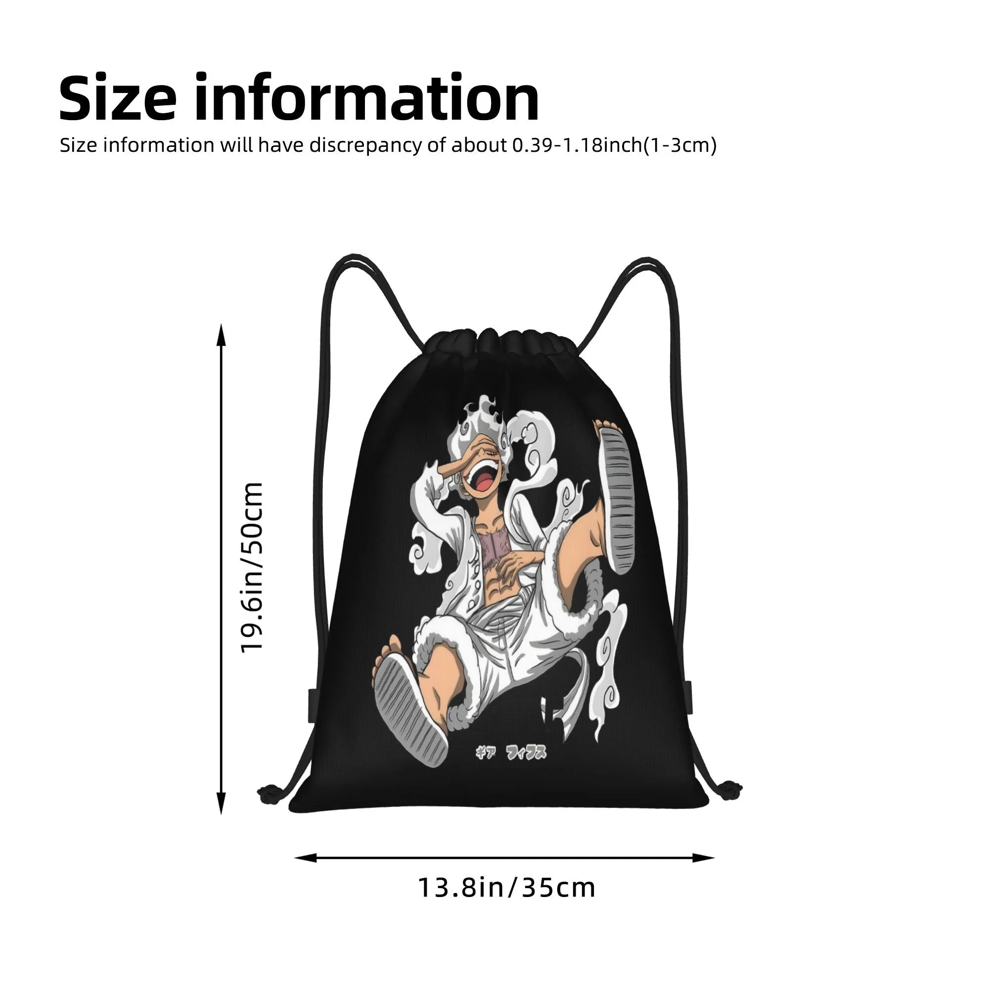 One Piece Drawstring Bag | Waterproof Luffy & Zoro Gym Sack Bags - The Eezee Shop