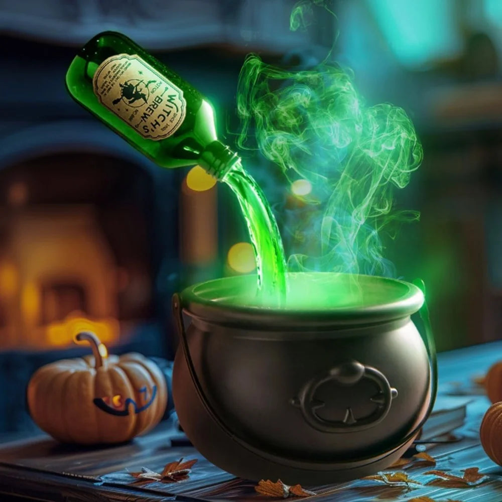 Halloween Black Witch Bowl Magic Float Bottle and Diffuser Horror House Decoration Hocus Pocus Party Scary Props Halloween Decor - The Eezee Shop