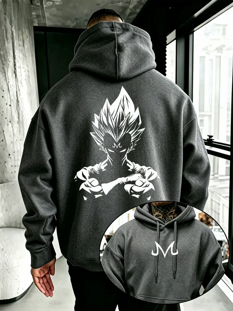 Majin Vegeta Fleece Hoodie | Dragon Ball Super Warm Pullover Hoodies & Sweatshirts - The Eezee Shop