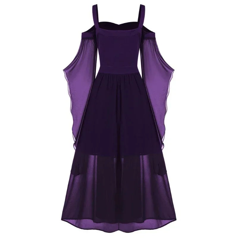 Women's Medieval Witch Dress | Butterfly Sleeve Halloween Costume Halloween Costumes - The Eezee Shop