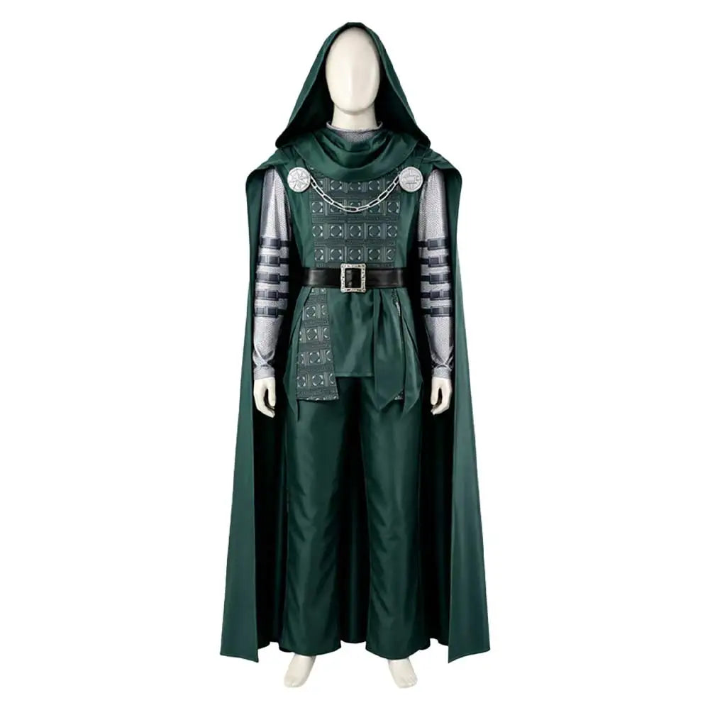 Doctor Doom Hooded Cloak Costume | Coat, Pants & Cape Full Set Cosplay Costumes - The Eezee Shop