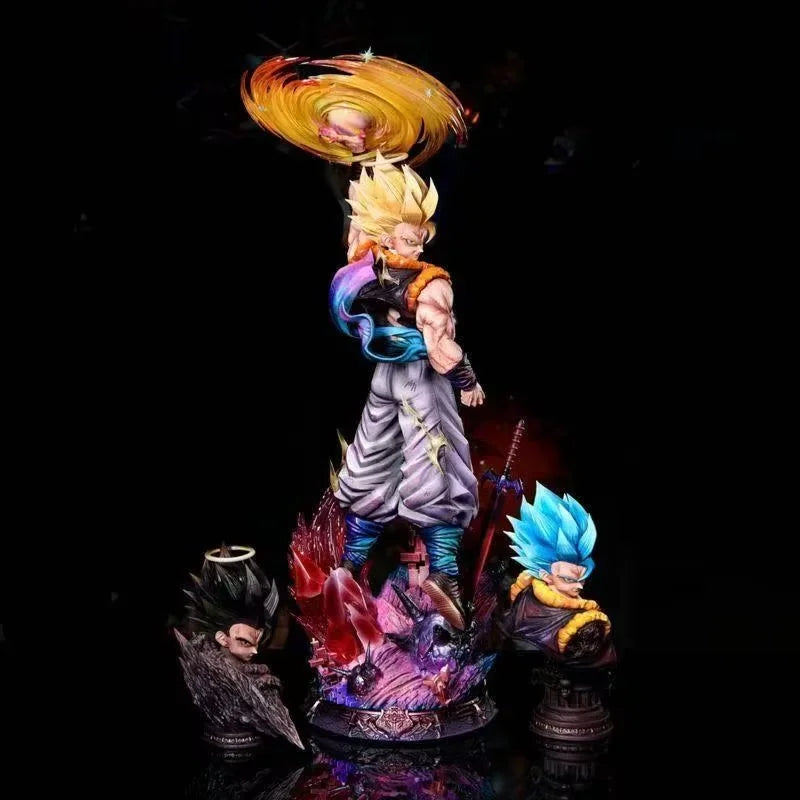 Vegito 40cm Statue | Dragon Ball Z 3-Head Super Saiyan Figure Collectible Figures - The Eezee Shop