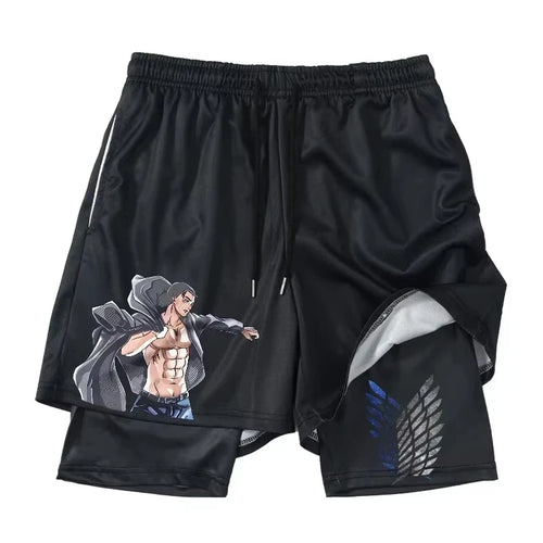 Attack on Titan Anime Merchandise – Premium Fan Collectible performance shorts - The Eezee Shop
