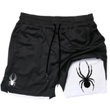 2026 Summer New Spider Men's Sports Shorts 2 in 1 Gym Running Shorts Other - The Eezee Shop