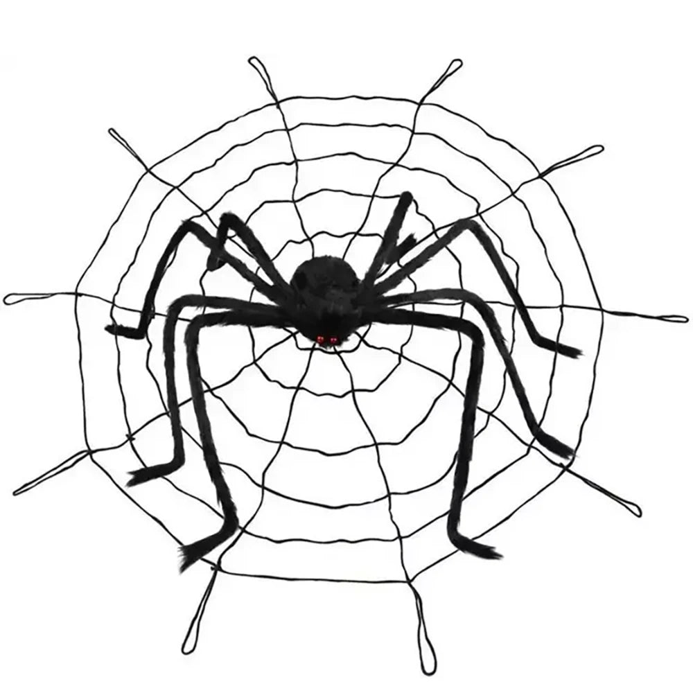 Giant Black Spider Decoration | Large Outdoor Halloween Prop Outdoor Halloween Decorations - The Eezee Shop