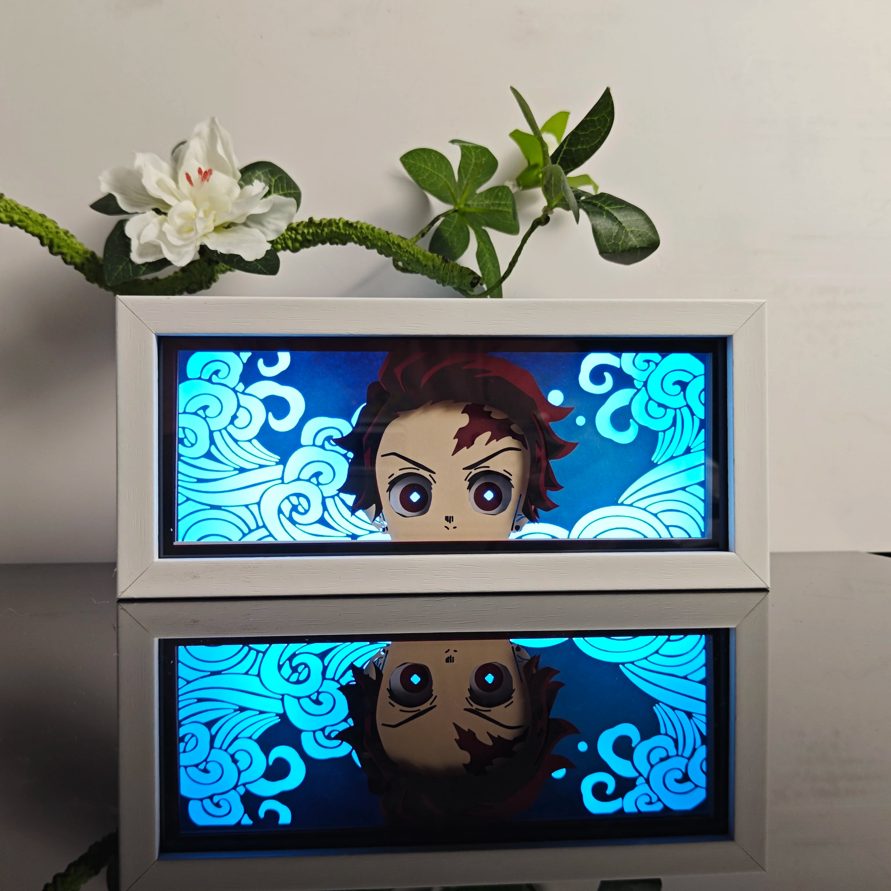 Anime Paper Carved Lamp | 3D LED Color Light Box Lamps & Night Lights - The Eezee Shop