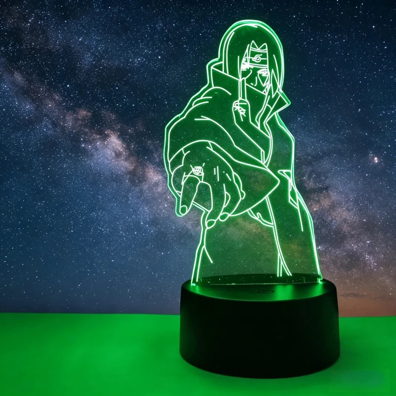 Naruto 3D LED Night Light | Akatsuki Kakashi Itachi Bedroom Lamp Lamps & Night Lights - The Eezee Shop