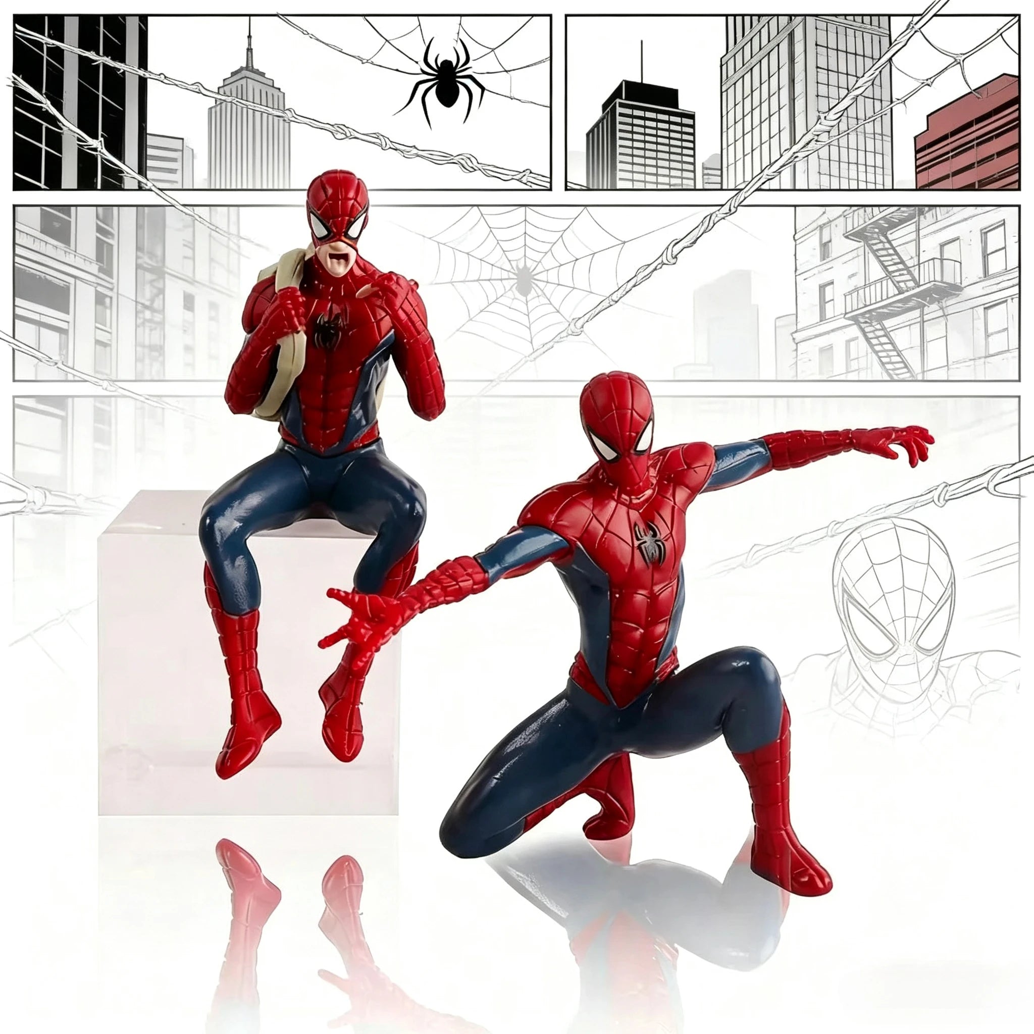 Mini Spider-Man Figure | 7-9cm Handmade Desktop Model Collectible Figures - The Eezee Shop