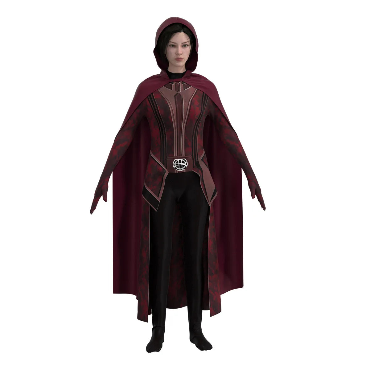 Scarlet Witch Cosplay Costume | Headpiece, Cloak & Pants Set Cosplay Costumes - The Eezee Shop