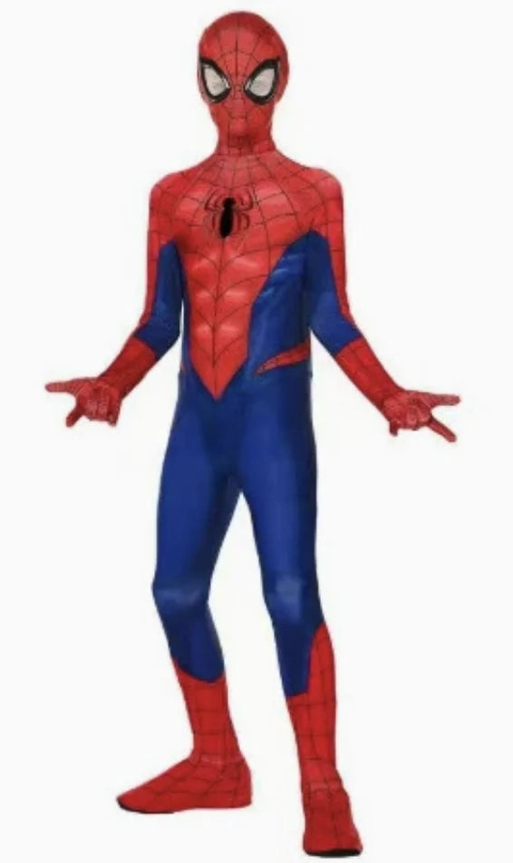 Spider-Man Cosplay Bodysuit | Red & Blue Zentai Suit with Mask Cosplay Costumes - The Eezee Shop