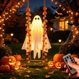 Swinging Flying Ghost Decoration | LED Remote Halloween Yard Ghost Outdoor Halloween Decorations - The Eezee Shop